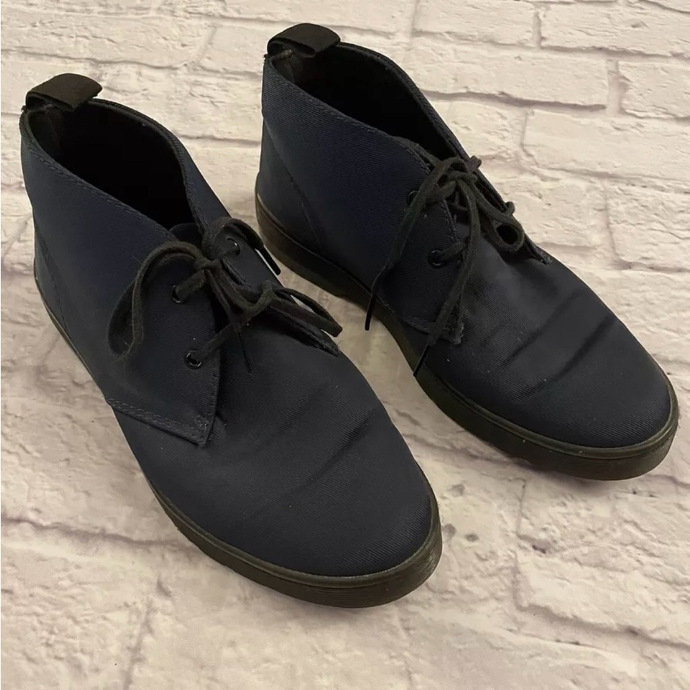Dr Martens Daytona Twill Canvas Boots in Navy Blue Women’s Size 7